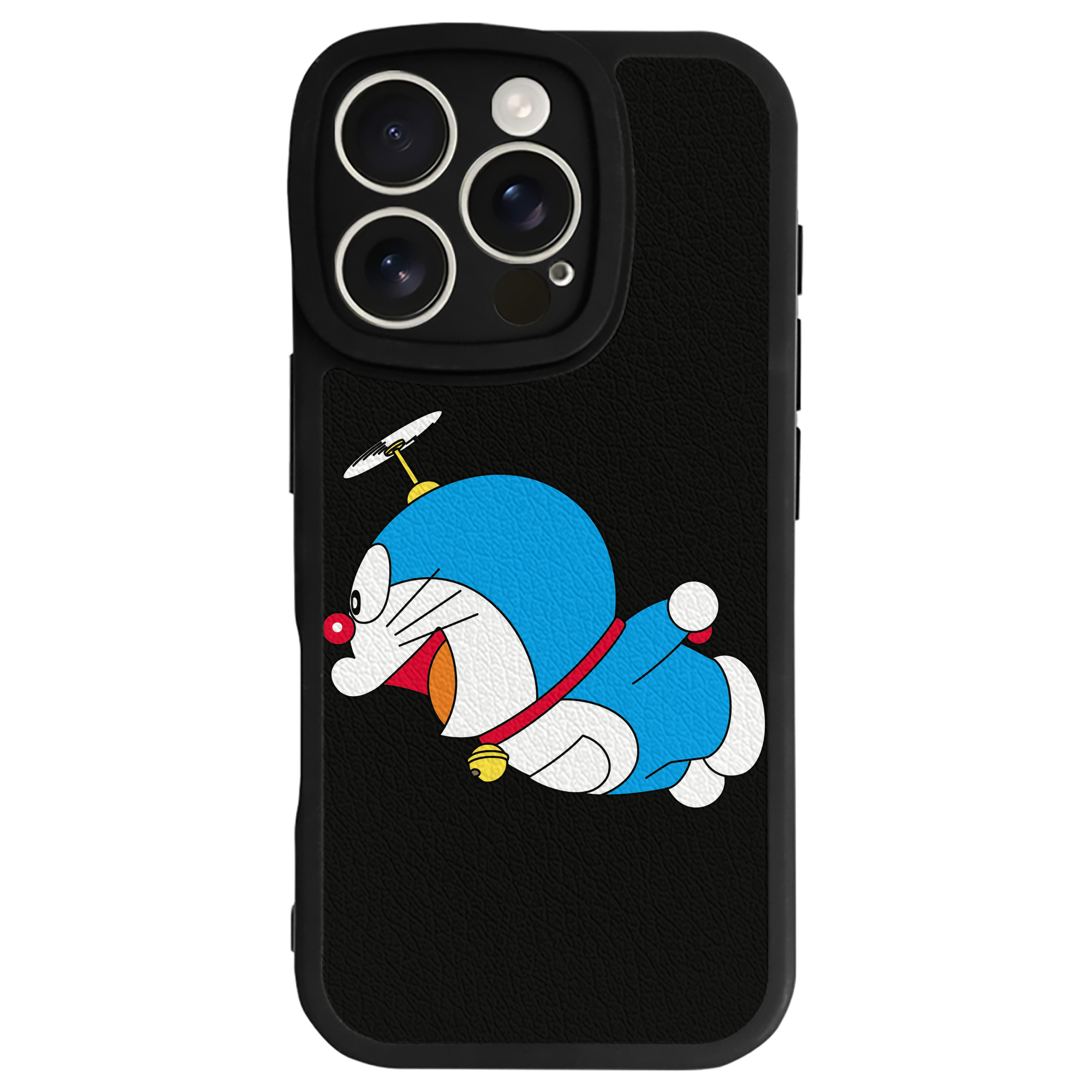 （画像用） ドラえもん Doraemon 【iPhone 16シリーズ対応】シリコンスマホケース（レザー調） 材質：シリコン